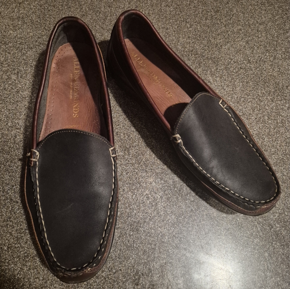 Allen Edmonds Mens Black and Brown Leather Loafers Size 11